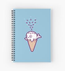 Whale ice cream Spiral Notebook