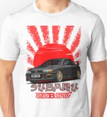 Subaru Impreza 22B WRX STI - R.I.P. EVO (Black) Unisex T-Shirt