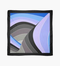 Curves in Gray and Blue Scarf