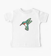 Hummingbird Pattern Baby Tee