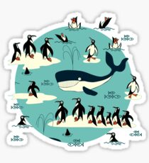 Whales, Penguins and other friends Sticker