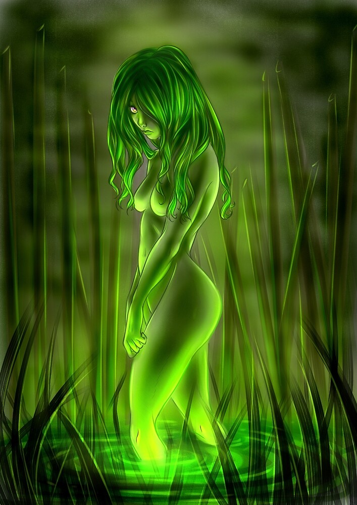 Swamp Mermaid by RobynRot-Art.