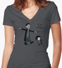 Leon and Mathilda Women's Fitted V-Neck T-Shirt