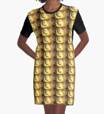 Orbiting Galaxies Graphic T-Shirt Dress