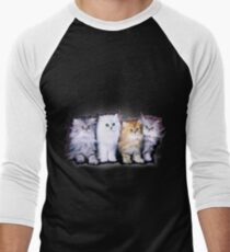Kitten Family Men's Baseball ¾ T-Shirt