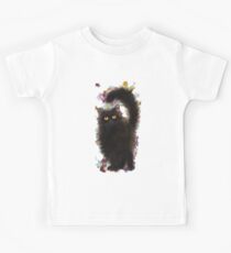 Camiseta para niños Gato negro