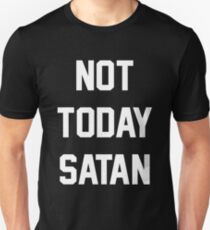 Camiseta ajustada No Hoy Satanás