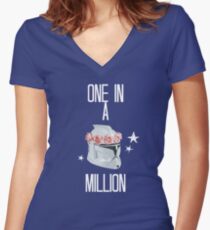 "one in a million" tcw Women's Fitted V-Neck T-Shirt