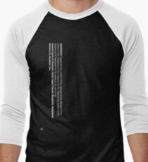 ingredients: (white version) Men's Baseball ¾ T-Shirt