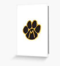 MIZ Pawprint Greeting Card