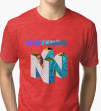 Vaporwave Nintendo 64 Tri-blend T-Shirt