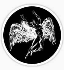 ICARUS THROWS THE HORNS - solid white ***FAV ICARUS GONE? SEE BELOW*** Sticker