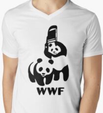 Panda Wrestling - ONE:Print Men's V-Neck T-Shirt