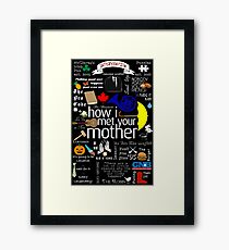 how I met your mother Framed Print
