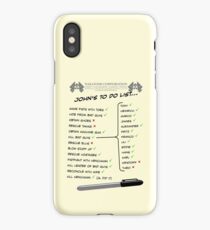 John McClane's To Do List iPhone Case