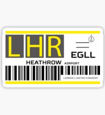 Destination London Heathrow Airport Sticker