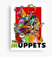 The Muppets Cartoon Canvas Print