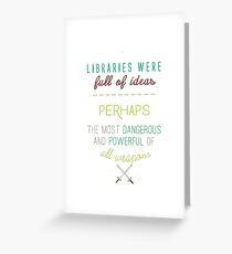 Sarah J. Maas quote - Throne of glass Greeting Card