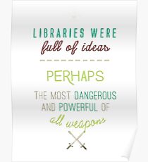 Sarah J. Maas quote - Throne of glass Poster