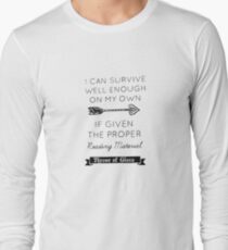 Thron aus Glas Zitat Langarmshirt