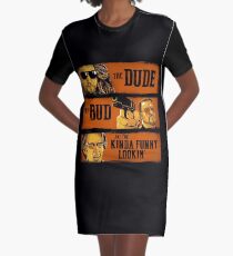 The Dude, the Bud and the Kinda Funny Lookin' Graphic T-Shirt Dress