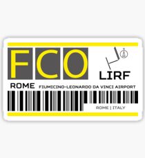 Destination Rome Airport Sticker