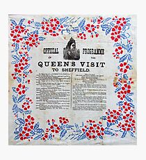 Official programme Queen's Victoria's visit to Sheffield, 1897 Photographic Print