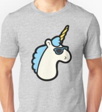 Unicorns Are Cool Pattern - Blue Unisex T-Shirt