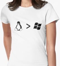 Linux/windows Women's Fitted T-Shirt