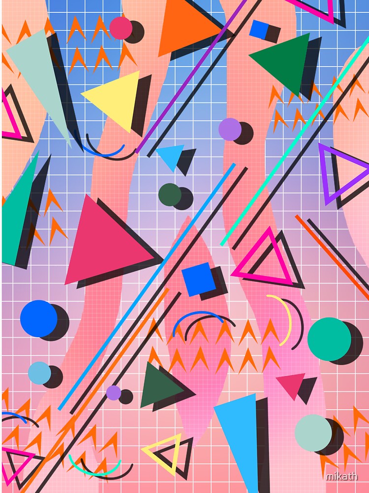 80s pop retro pattern 2 by mikath