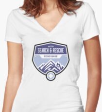 Hoth Search and Rescue Women's Fitted V-Neck T-Shirt
