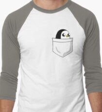 There's an evil penguin in my pocket! Men's Baseball ¾ T-Shirt