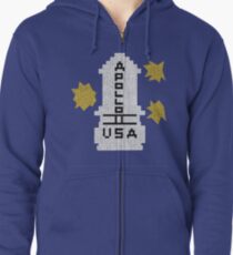 Hello Apollo 11 (The Shining) Sweater Texture 2 Danny Torrence Zipped Hoodie