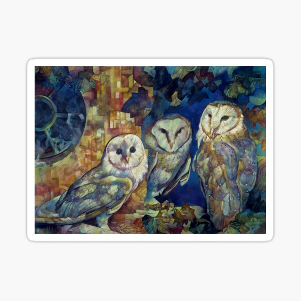 barn owls Sticker