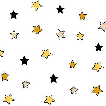 Gold and Black college mini star pack Sticker for Sale by colleenm2