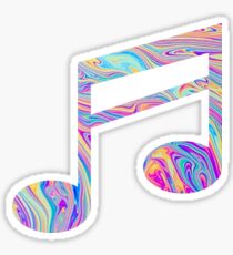 Rainbow Swirl Music Note Sticker