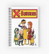 X Burgers Spiral Notebook