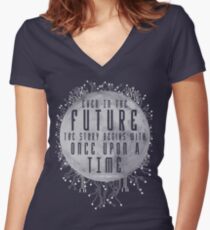 The Lunar Chronicles - Cinder Women's Fitted V-Neck T-Shirt