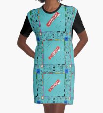 Monopoly Board Graphic T-Shirt Dress