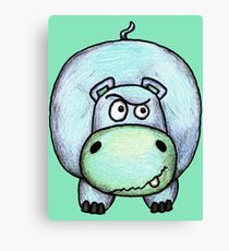 Harry the Hippo Canvas Print
