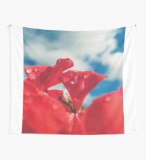 Flower and sky Wall Tapestry