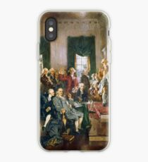 Scene at the Signing of the Constitution of the United States is a famous oil-on-canvas painting by Howard Chandler Christy iPhone-Hülle & Cover