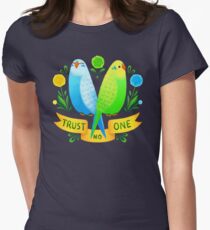 Trust NO One Budgerigars Women's Fitted T-Shirt