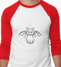 Bat Cat Men's Baseball ¾ T-Shirt
