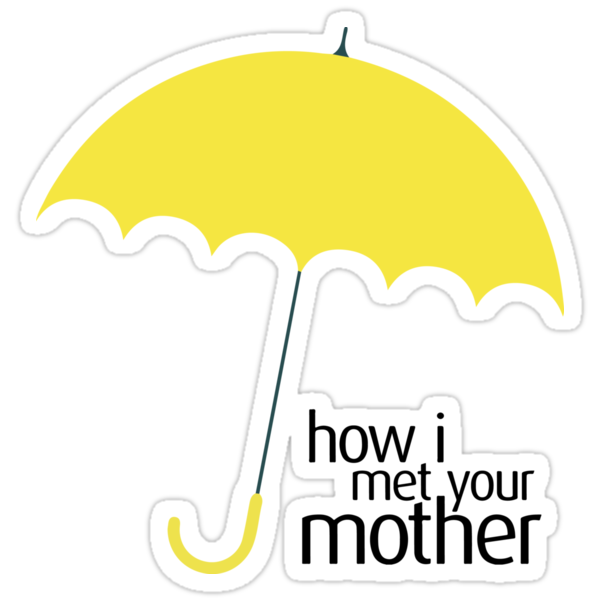 "How I Met Your Mother (YELLOW UMBRELLA)" Stickers by Paper Tides