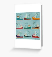 Fishing Trawlers Greeting Card