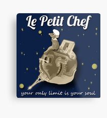 Le Petit Chef (monotone) Metal Print
