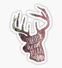 drop a heart, break a name Sticker