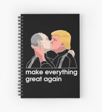 Trump kissing Putin Spiral Notebook