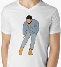 DRAKE HOTLINE BLING T-Shirt mit V-Ausschnitt für Männer
